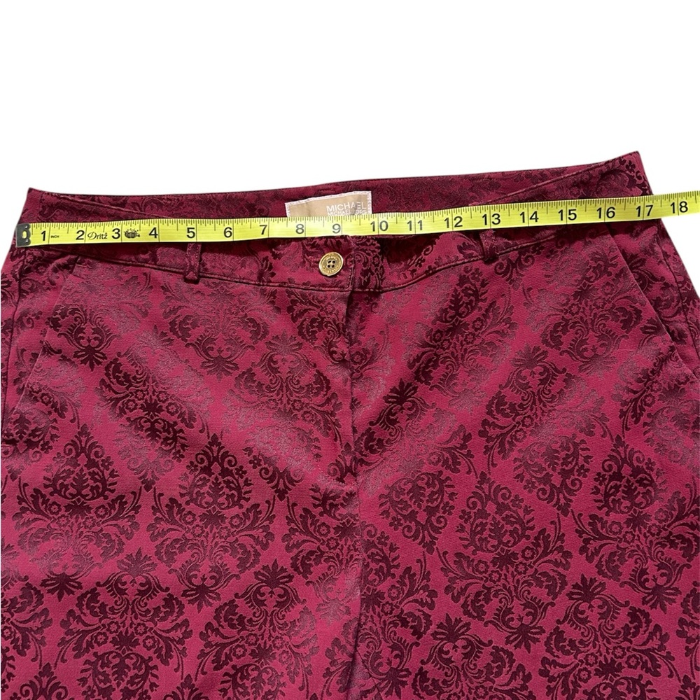 Burgundy Paisley Michael Kors Pants 12